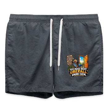 RUHE IST KEIN VERHANDLUNGSANGEBOT - Badeshorts - Anthrazit - Vorne - AI Model Male 185 light (185cm)