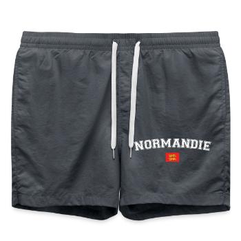Normandy T-Shirt Humorgeschenk - Badeshorts - Anthrazit - Vorne - AI Model Male 185 light (185cm)