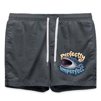 Großmaulhai - Badeshorts - Anthrazit - Vorne - AI Model Male 185 light (185cm)