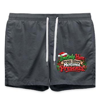 Nur hier für Geschenke - Badeshorts - Anthrazit - Vorne - AI Model Male 185 light (185cm)