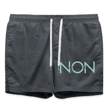 Non, Merci. - Badeshorts - Anthrazit - Vorne - AI Model Male 185 light (185cm)