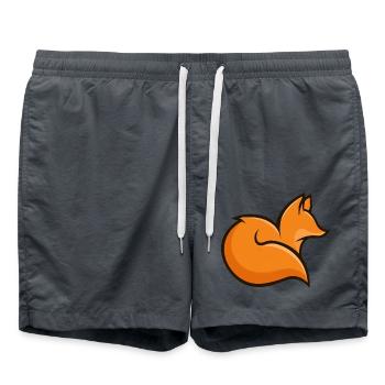 Fuchs-Logo - Badeshorts - Anthrazit - Vorne - AI Model Male 185 light (185cm)
