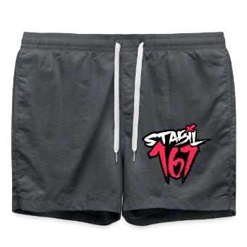 STABIL - X 161 - Badeshorts - Anthrazit - Vorne - AI Model Male 185 light (185cm)