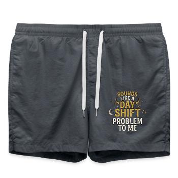 Klingt nach einem Problem der Tagschicht - Badeshorts - Anthrazit - Vorne - AI Model Male 185 light (185cm)