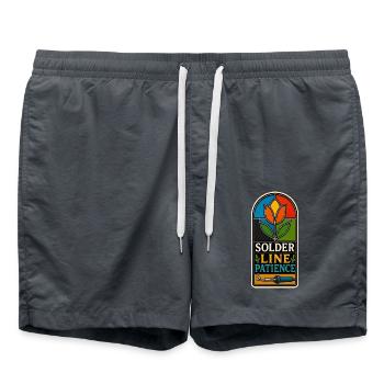 SOLDER LINE PATIENCE Geduld - Badeshorts - Anthrazit - Vorne - AI Model Male 185 light (185cm)