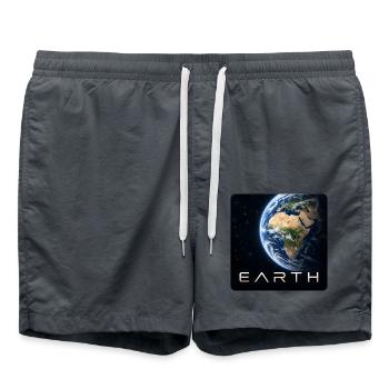 Erde-30cm - Badeshorts - Anthrazit - Vorne - AI Model Male 185 light (185cm)