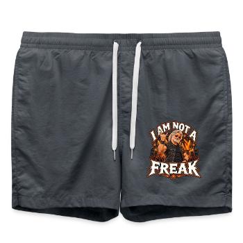 I Am Not A Freak - Badeshorts - Anthrazit - Vorne - AI Model Male 185 light (185cm)