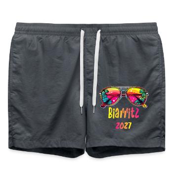 Biamritz 2027 Tropen Sonnenbrille - Badeshorts - Anthrazit - Vorne - AI Model Male 185 light (185cm)