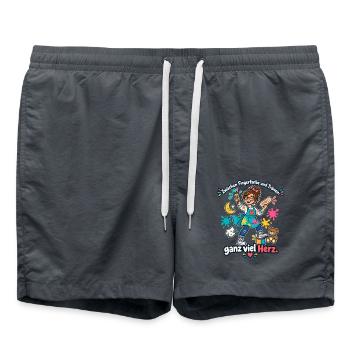 Erzieherin Geschenk Kita Abschied Danke - Badeshorts - Anthrazit - Vorne - AI Model Male 185 light (185cm)