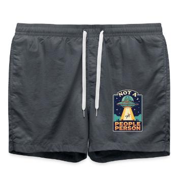 Not a people Person Alien - Badeshorts - Anthrazit - Vorne - AI Model Male 185 light (185cm)