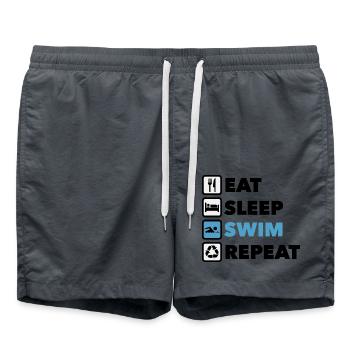 SWIM Active Living: Sportikonen - Badeshorts - Anthrazit - Vorne - AI Model Male 185 light (185cm)