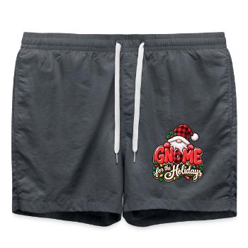 Gnom für die Holidays - Badeshorts - Anthrazit - Vorne - AI Model Male 185 light (185cm)