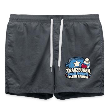 Trauzeugen – Große Momente, kleine Pannen - Badeshorts - Anthrazit - Vorne - AI Model Male 185 light (185cm)