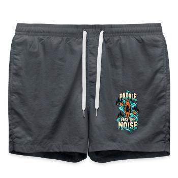 Paddel am Lärm vorbei: Kajakfahren - Badeshorts - Anthrazit - Vorne - AI Model Male 185 light (185cm)