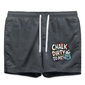 Chalk_Dirty - Badeshorts - Anthrazit - Vorne - AI Model Male 185 light (185cm)
