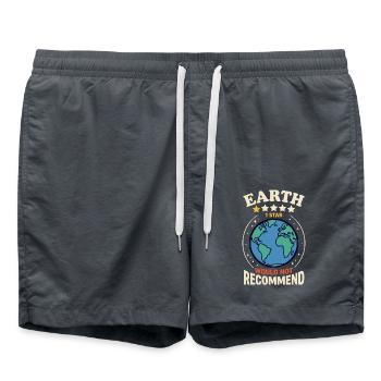 Erde 1 Stern – Nicht Empfohlen - Badeshorts - Anthrazit - Vorne - AI Model Male 185 light (185cm)
