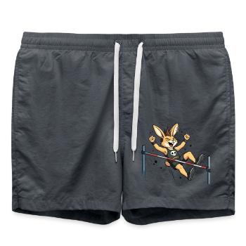 Bunny Punk Hochsprung-Athlet - Badeshorts - Anthrazit - Vorne - AI Model Male 185 light (185cm)