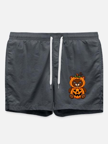 Grummeliger Kürbisbär - Badeshorts - Anthrazit
