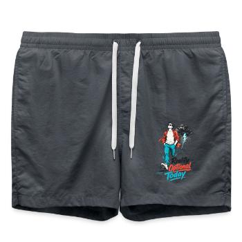 Reality Optional Today Skizze - Badeshorts - Anthrazit - Vorne - AI Model Male 185 light (185cm)