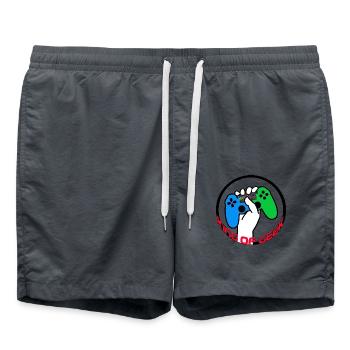 King 0f Geek - Badeshorts - Anthrazit - Vorne - AI Model Male 185 light (185cm)