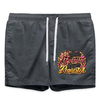 Your Opinion Wasn't Requested - Badeshorts - Anthrazit - Vorne - AI Model Male 185 light (185cm)
