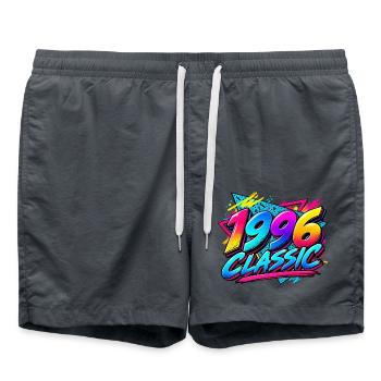 1996 Classic Retro Neon - Badeshorts - Anthrazit - Vorne - AI Model Male 185 light (185cm)