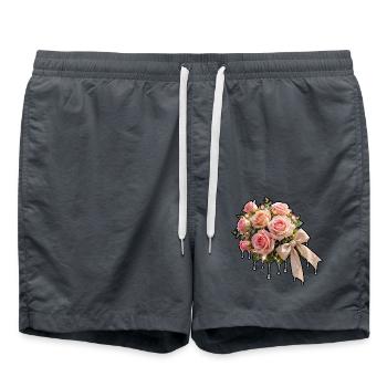 Rose Dew Bow Strauß - Badeshorts - Anthrazit - Vorne - AI Model Male 185 light (185cm)