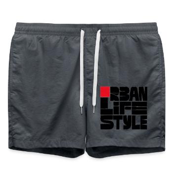 Urban  Life Style - Badeshorts - Anthrazit - Vorne - AI Model Male 185 light (185cm)