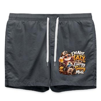 Opa im Energiesparmodus - Badeshorts - Anthrazit - Vorne - AI Model Male 185 light (185cm)