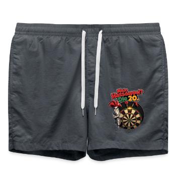 Mein Hassdoppel Die 20 - Badeshorts - Anthrazit - Vorne - AI Model Male 185 light (185cm)