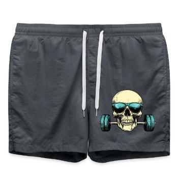 Totenkopf Sonnenbrille Hantel - Badeshorts - Anthrazit - Vorne - AI Model Male 185 light (185cm)