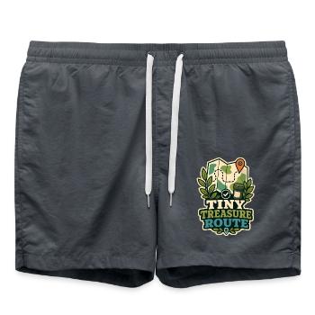 TINY TREASURE ROUTE - Badeshorts - Anthrazit - Vorne - AI Model Male 185 light (185cm)