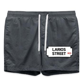 Lariosstraße - Badeshorts - Anthrazit - Vorne - AI Model Male 185 light (185cm)