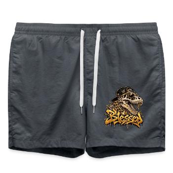 Blessed - Badeshorts - Anthrazit - Vorne - AI Model Male 185 light (185cm)