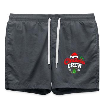 Weihnachtscrew Logo - Badeshorts - Anthrazit - Vorne - AI Model Male 185 light (185cm)