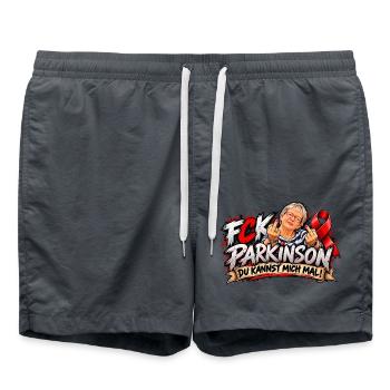 Kämpferischer Mut Ausdruck - Badeshorts - Anthrazit - Vorne - AI Model Male 185 light (185cm)