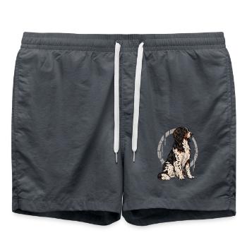 Stabyhoun - Badeshorts - Anthrazit - Vorne - AI Model Male 185 light (185cm)