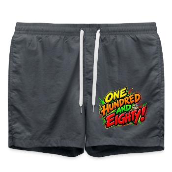 180 - one hundred and eighty - Badeshorts - Anthrazit - Vorne - AI Model Male 185 light (185cm)