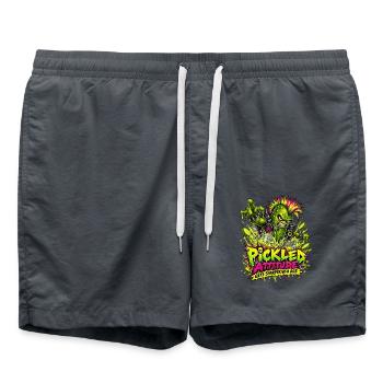 Pickled Attitude Punkgurke - Badeshorts - Anthrazit - Vorne - AI Model Male 185 light (185cm)