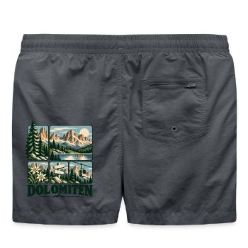 Dolomiten Alpine Adventure - Badeshorts - Anthrazit - Hinten