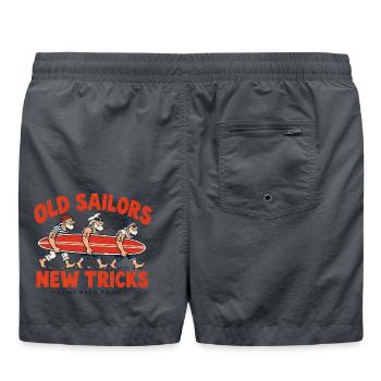 Old Sailors New Tricks Abschlag - Badeshorts - Anthrazit - Hinten