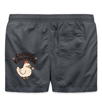 Choose Kindness Chicken - Badeshorts - Anthrazit - Hinten