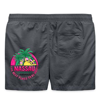 Nassau Palm Sonnenuntergangsmode für immer - Badeshorts - Anthrazit - Hinten