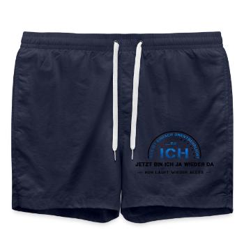 unentbehrlich Chef ich - Badeshorts - French Navy - Vorne - AI Model Male 185 light (185cm)