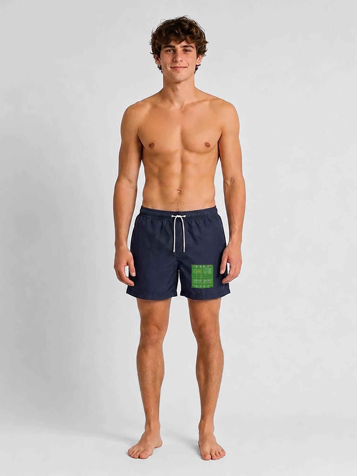 Container - Badeshorts - French Navy - Vorne - AI Model Male 185 light (185cm)