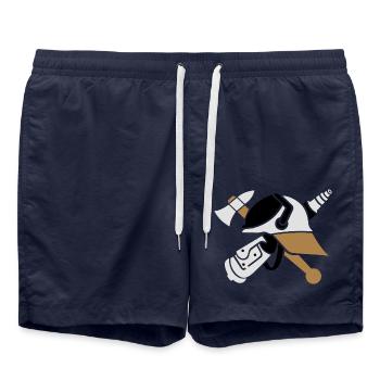 Feuerwehr Logo 3farbig - Badeshorts - French Navy - Vorne - AI Model Male 185 light (185cm)