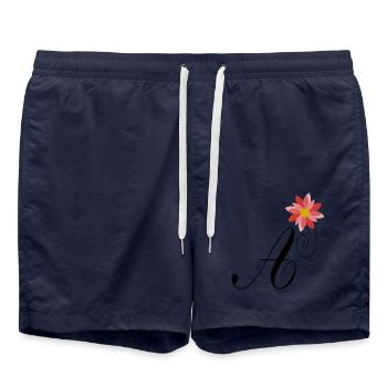 A. ALPHABET. LIEBE - Badeshorts - French Navy - Vorne - AI Model Male 185 light (185cm)