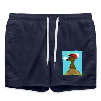 blinde maulwurf - Badeshorts - French Navy - Vorne - AI Model Male 185 light (185cm)