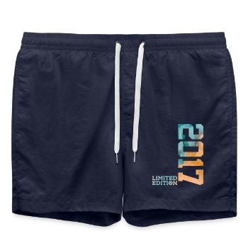 9. GEBURTSTAG LIMITED EDITION 2017 - Badeshorts - French Navy - Vorne - AI Model Male 185 light (185cm)
