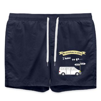 my motorhome is calling - Badeshorts - French Navy - Vorne - AI Model Male 185 light (185cm)